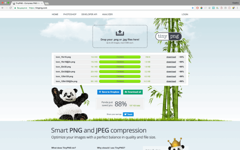 Tinypng сервис