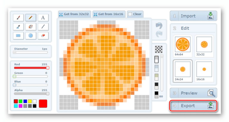 X icon editor сервис